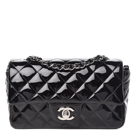chanel mini rectangular patent
